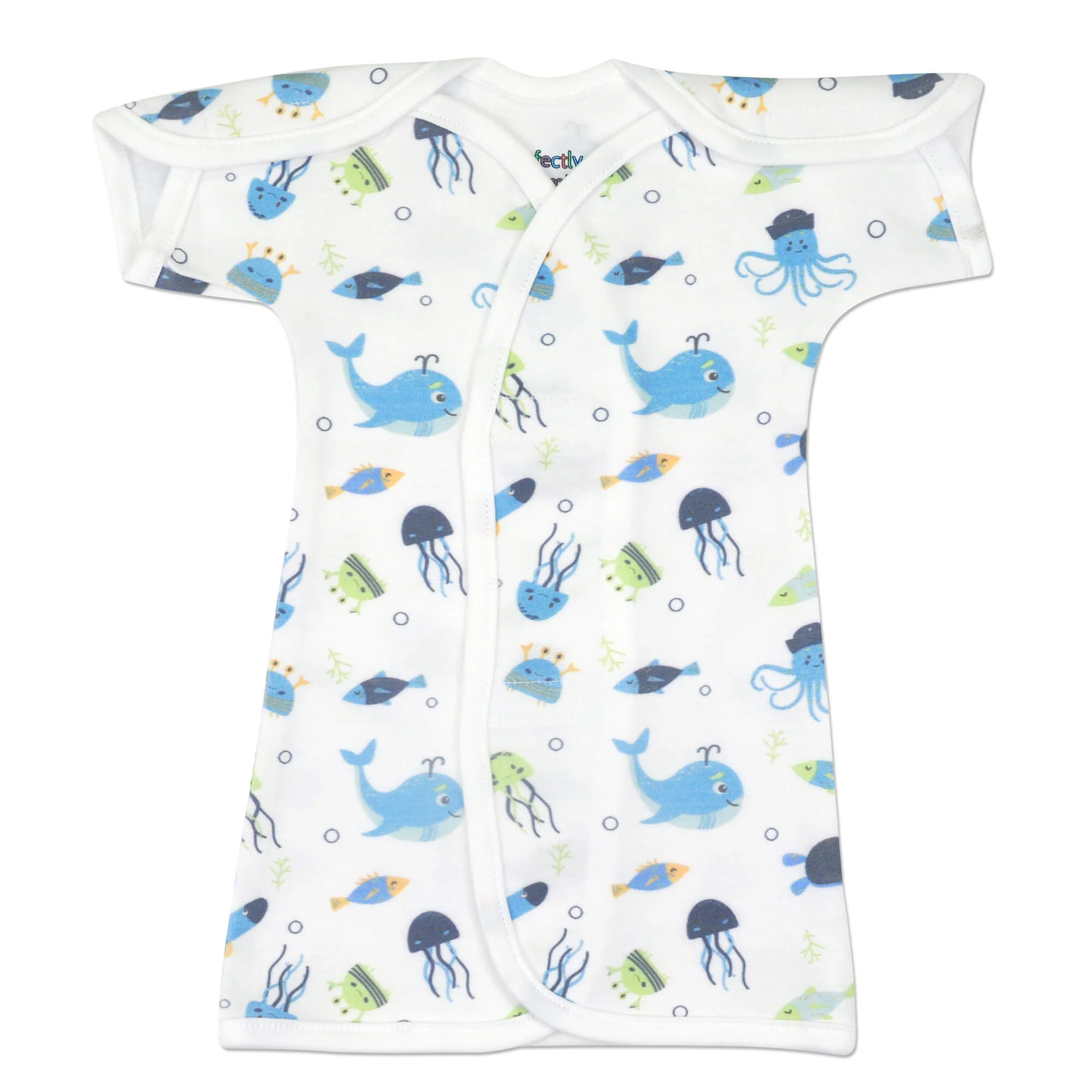 Sea Life Cotton NICU Gown