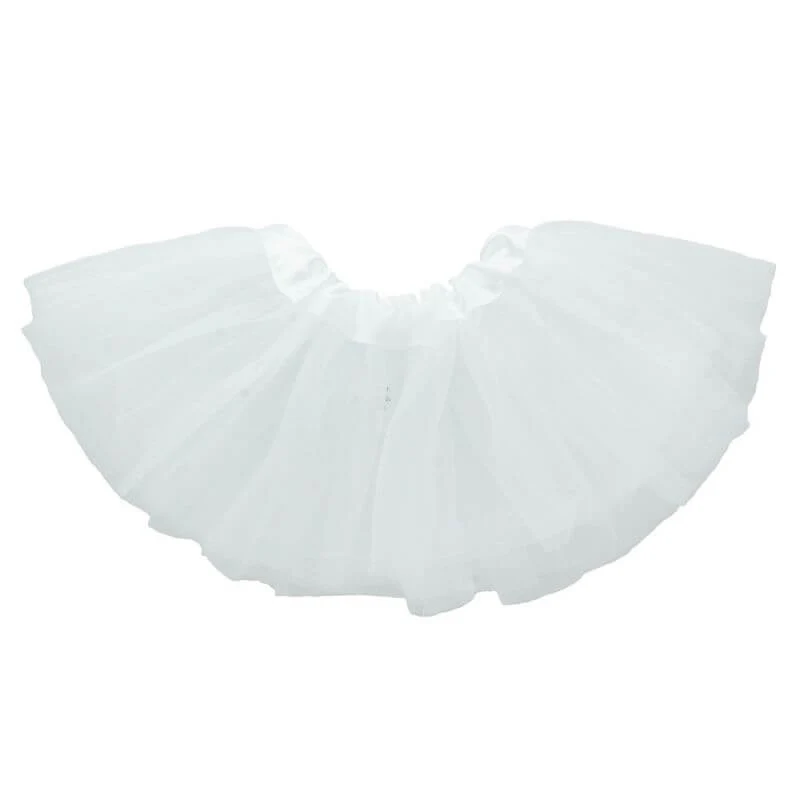 Solid White Ballerina Tutu