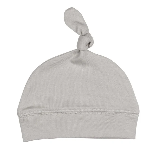 Light Gray Knotted Organic Cap