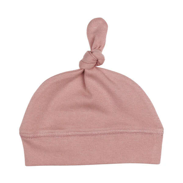 Mauve Knotted Organic Cap