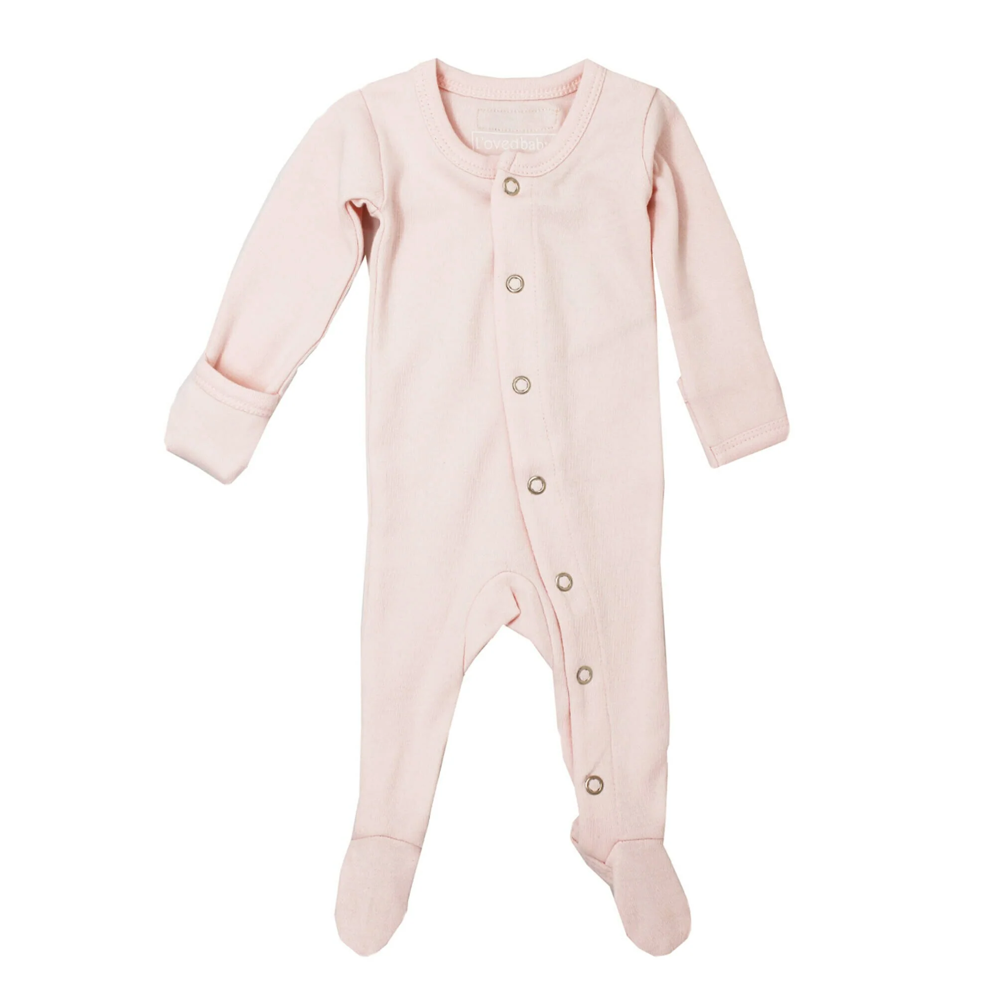 Blush Organic Snap Footie