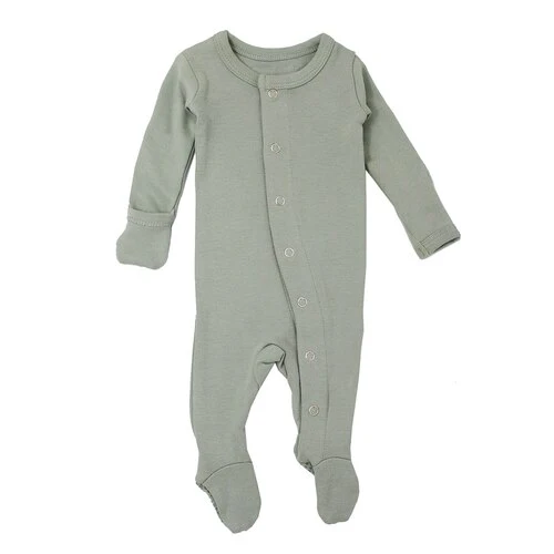 Seafoam Organic Snap Footie
