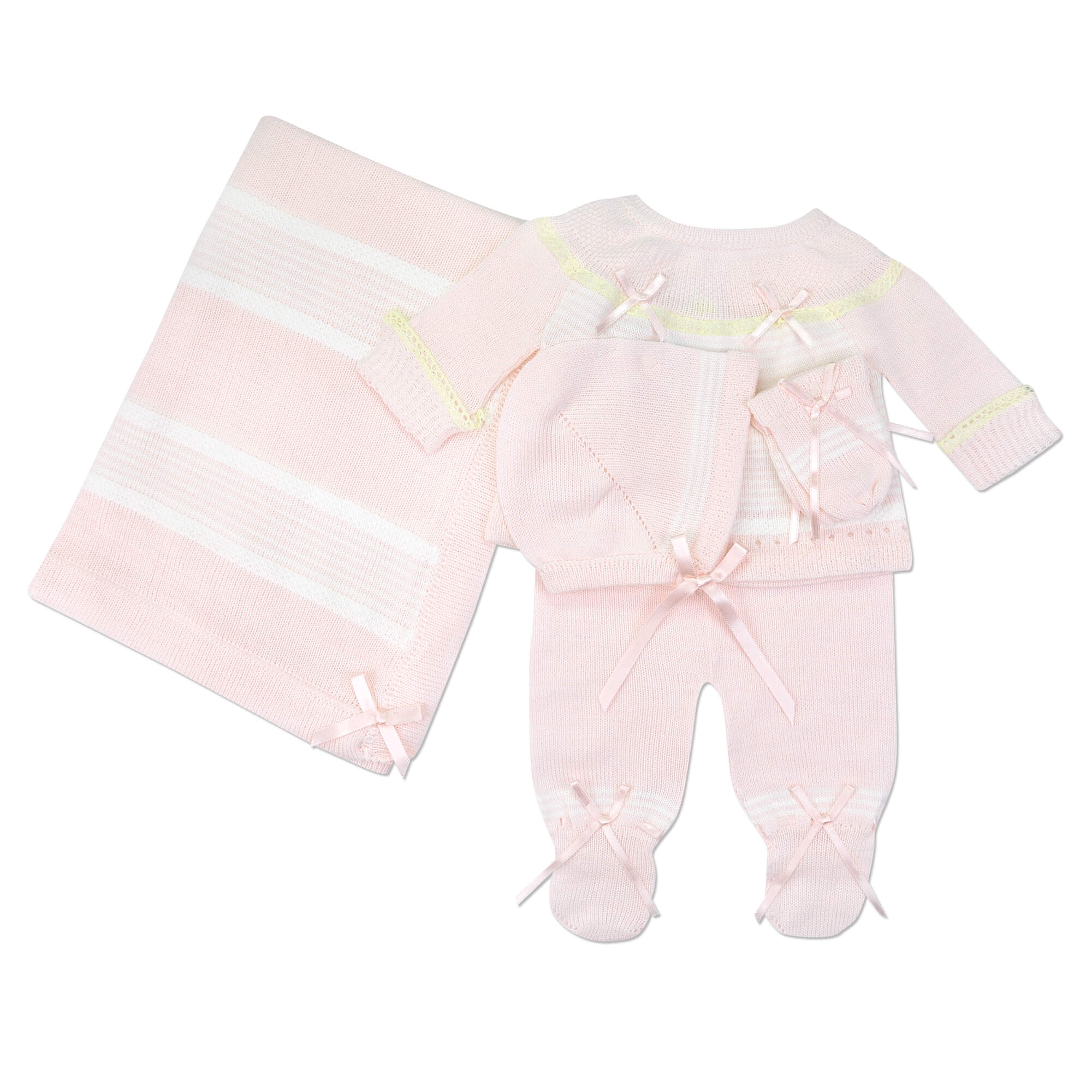 Pink 4pc. Sweater Knit Set