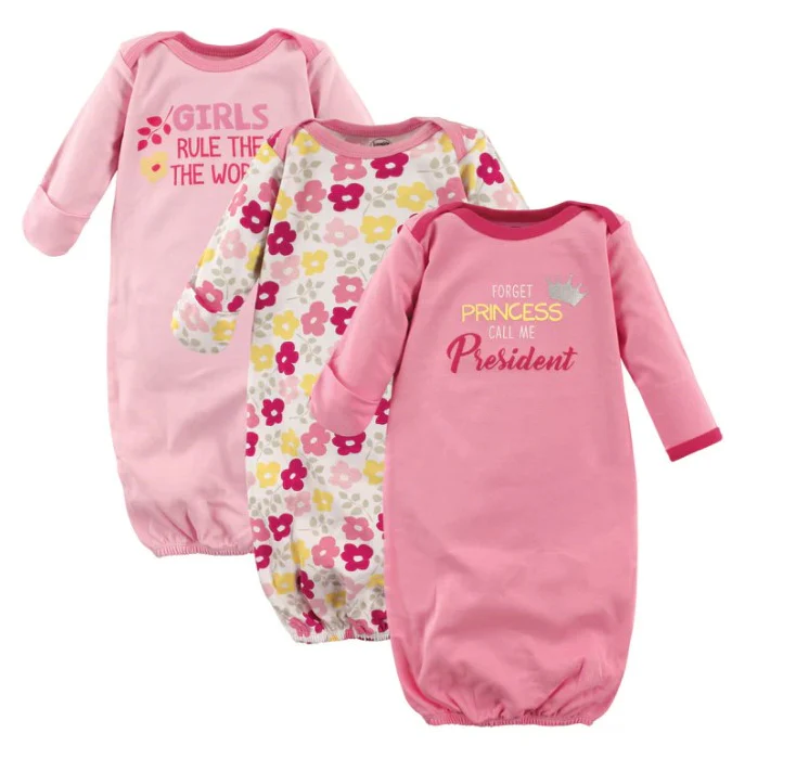 Girls Rule 3pk Gown Set