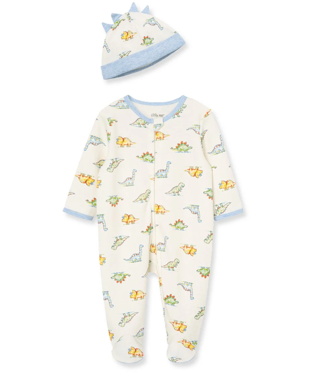 Dinomite Zip Footie & Hat Set