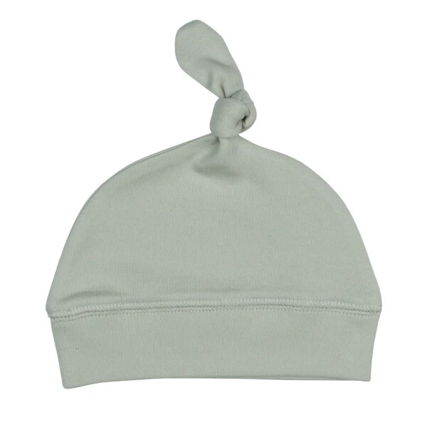 Seafoam Knotted Organic Cap
