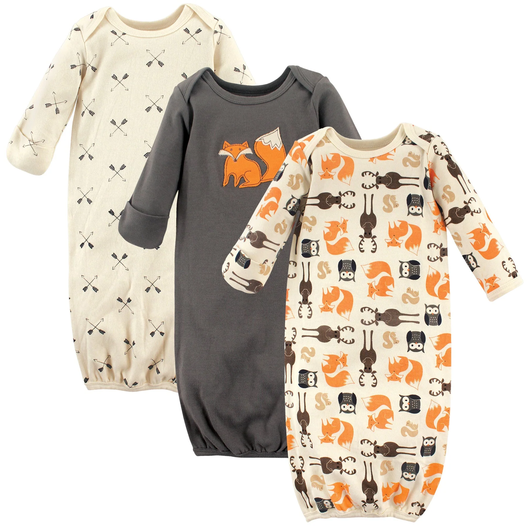 Forest Cotton 3pk Gown Set