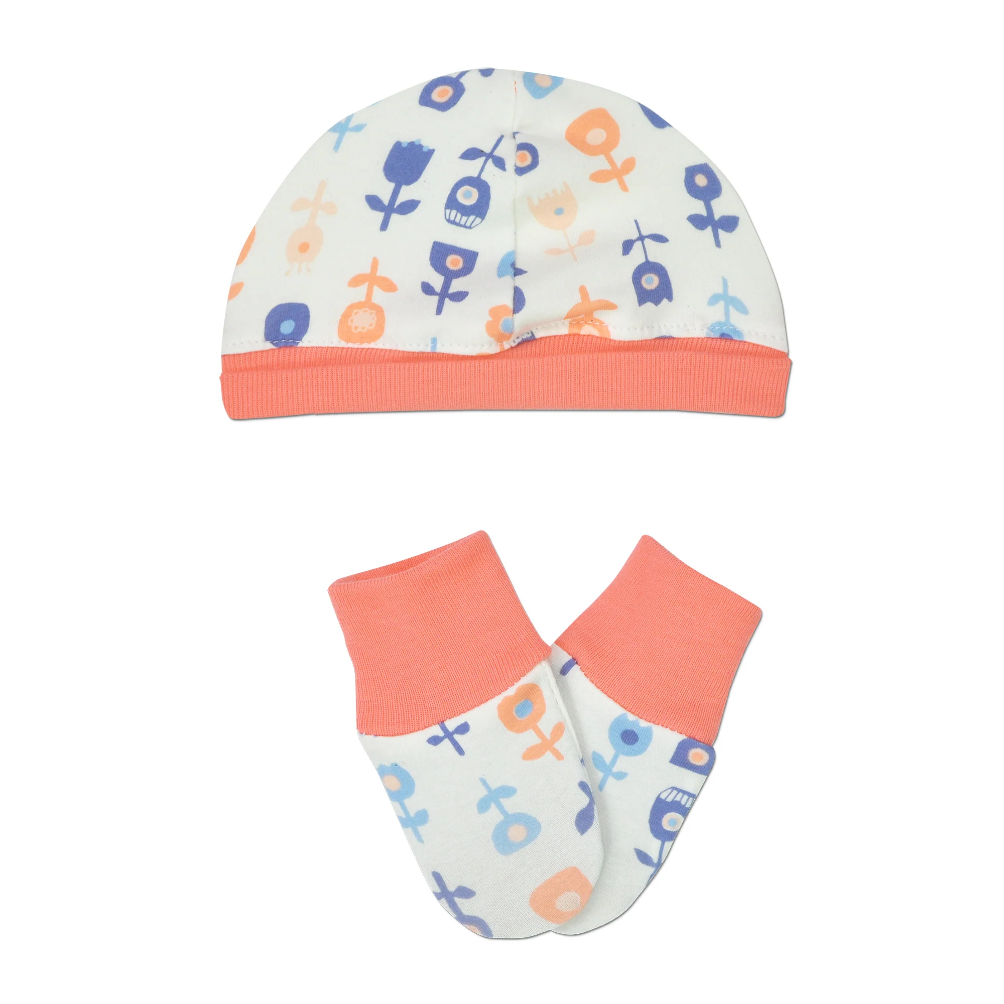 Flora Hat & Mitten Set