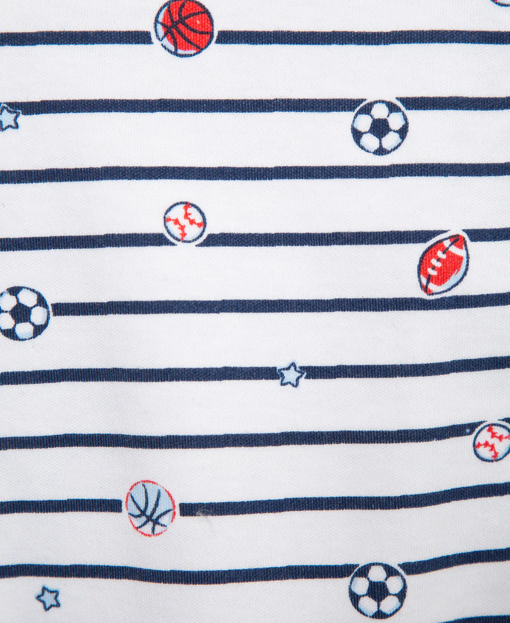 Sports Star Zip Footie & Hat Set