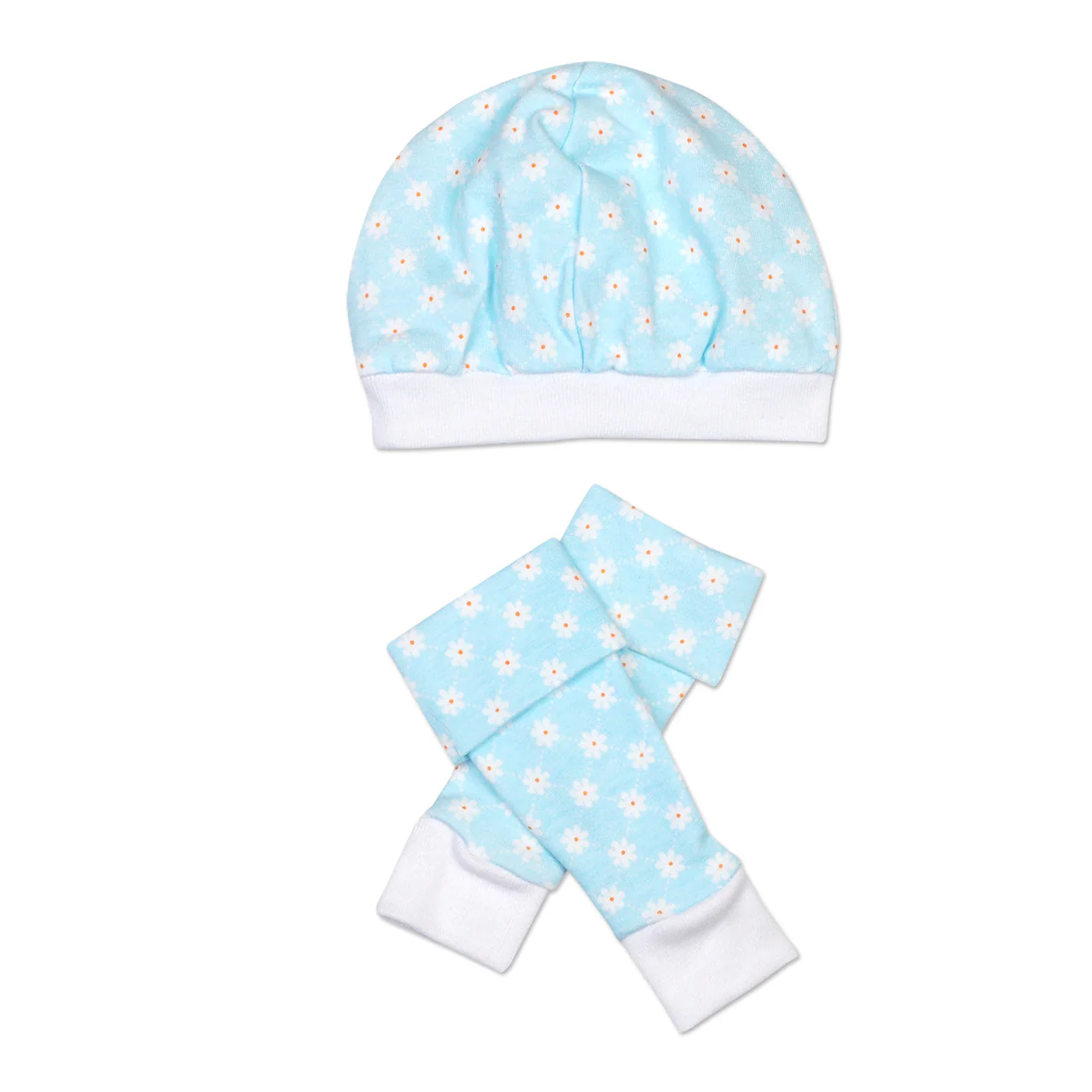 Daisy Field Cap & Leg Warmer Set