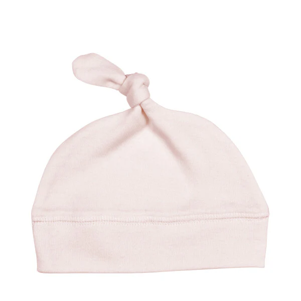 Blush Knotted Organic Cap