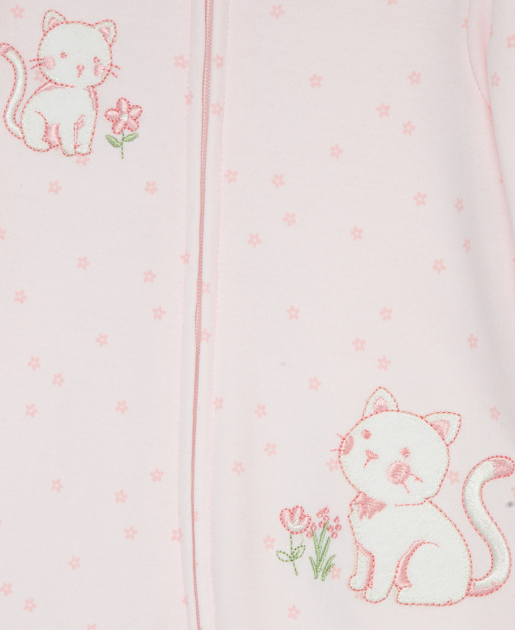 Sweet Kitties Zip Footie
