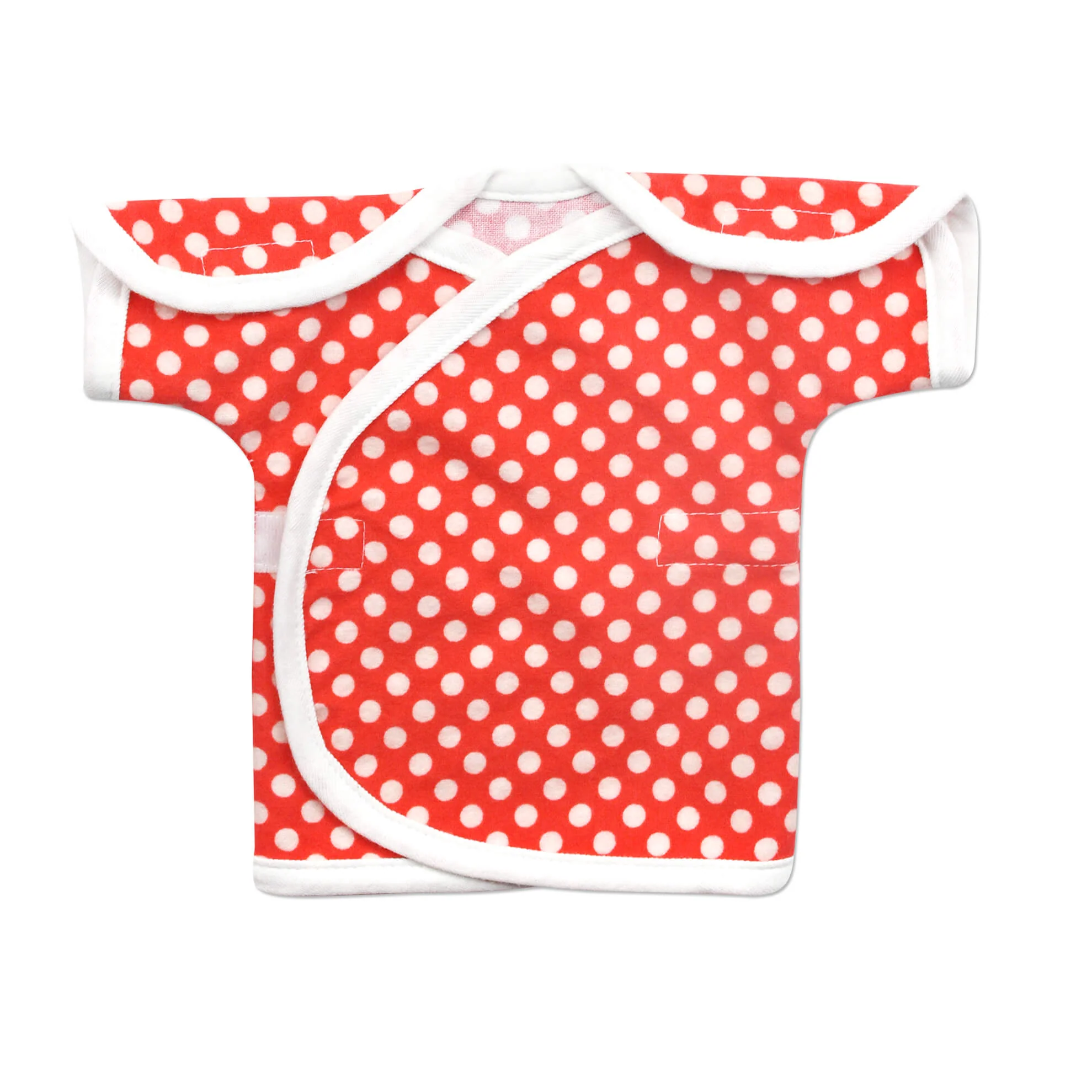 Red Polka Dot Short Sleeve NIC-IV Shirt - Irregular