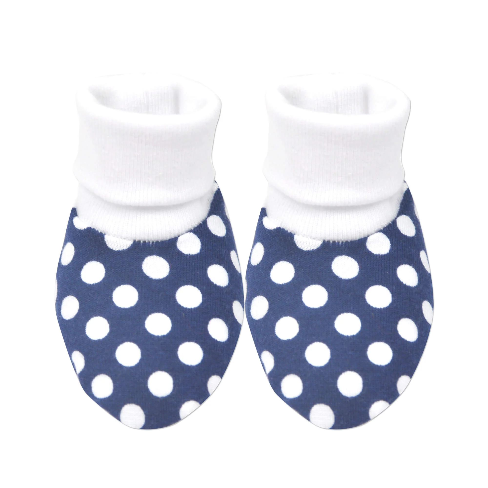 Navy Blue Dot Booties