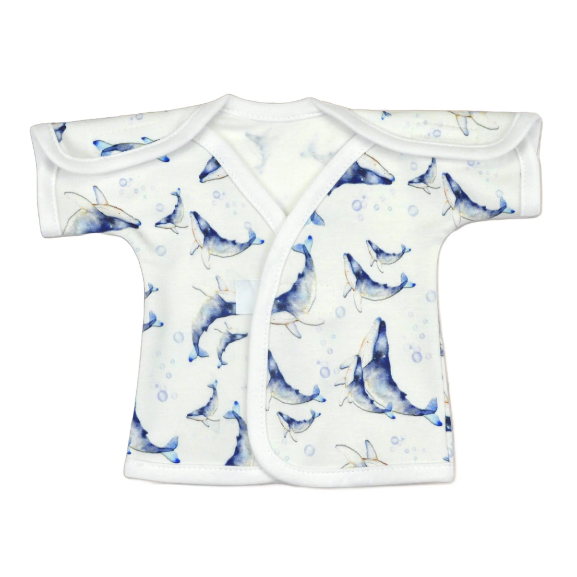 Whales Bamboo NICU Shirt