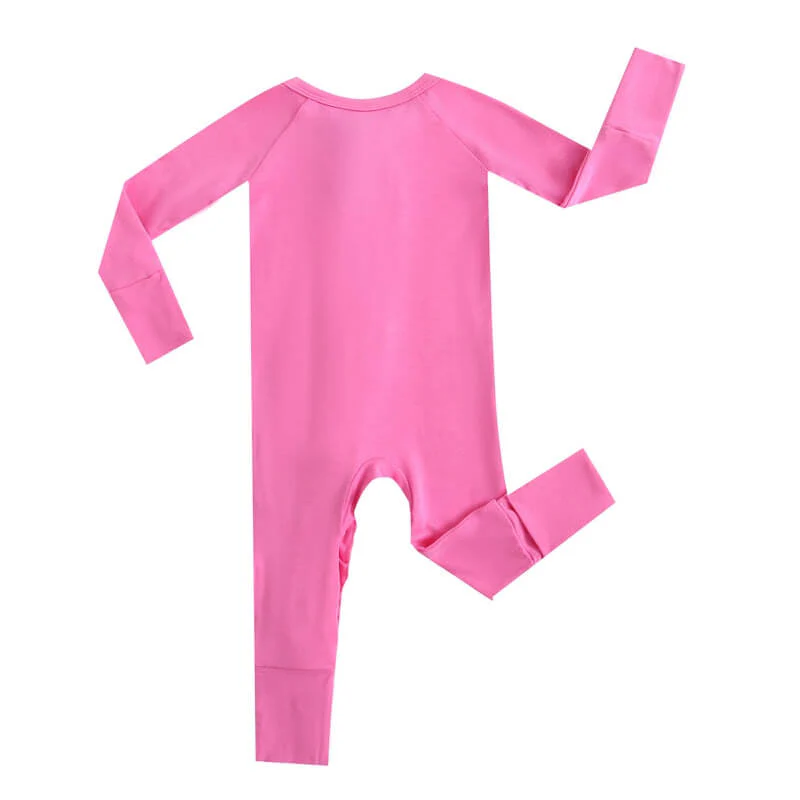 Luxie Pink Ruffled Romper