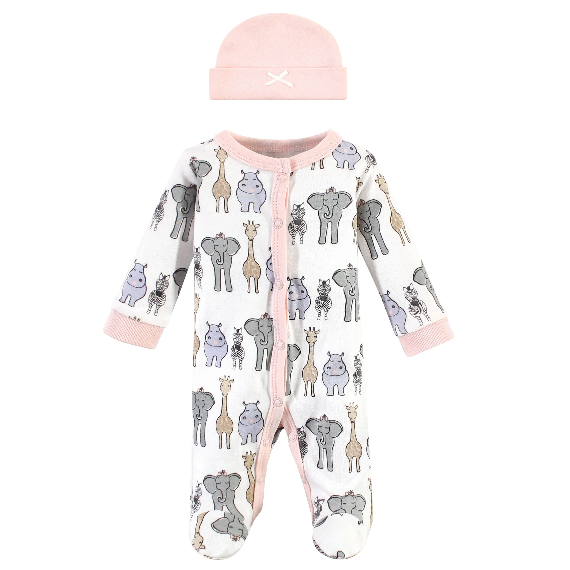 Pink Safari Footie