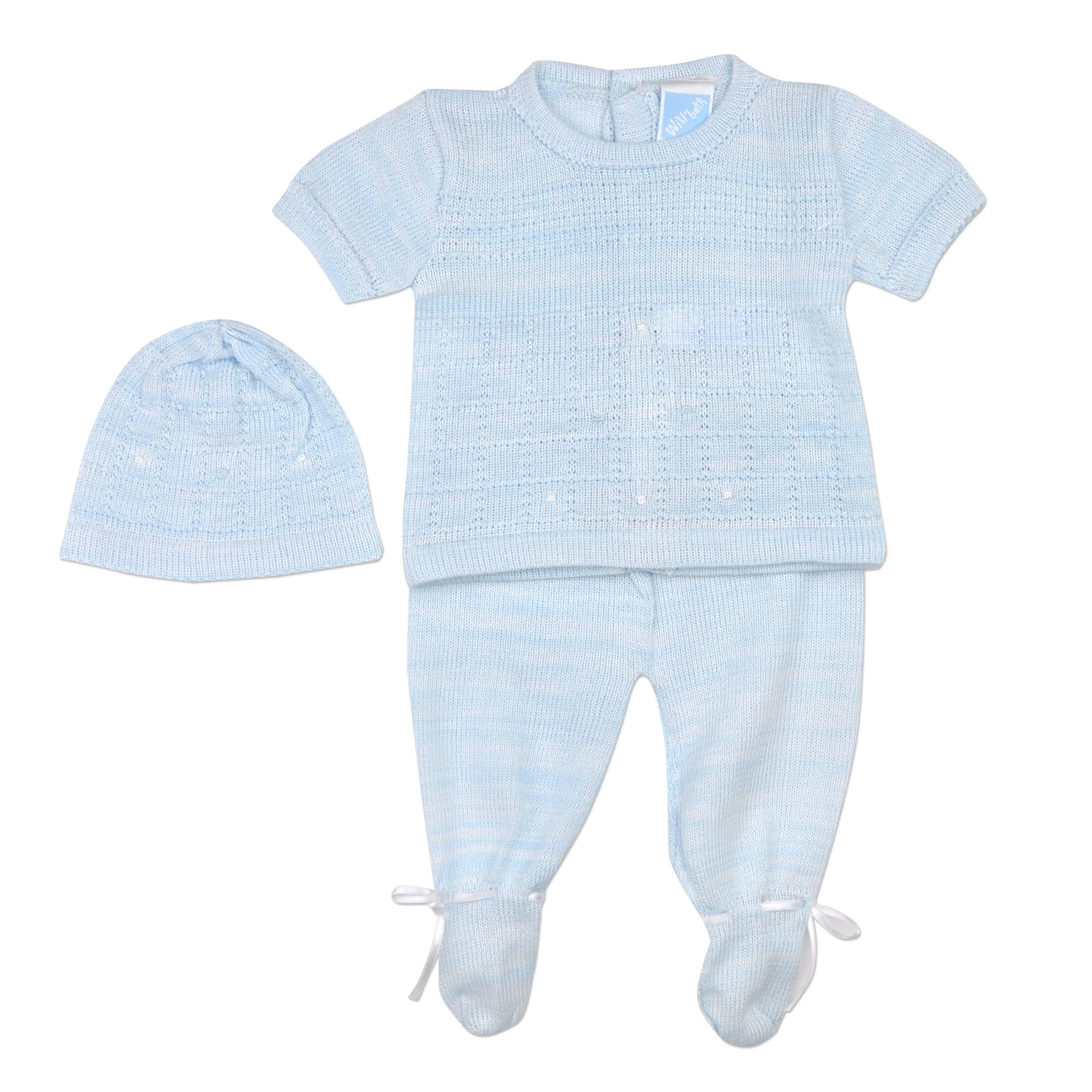 Blue 3 Piece Knit Set