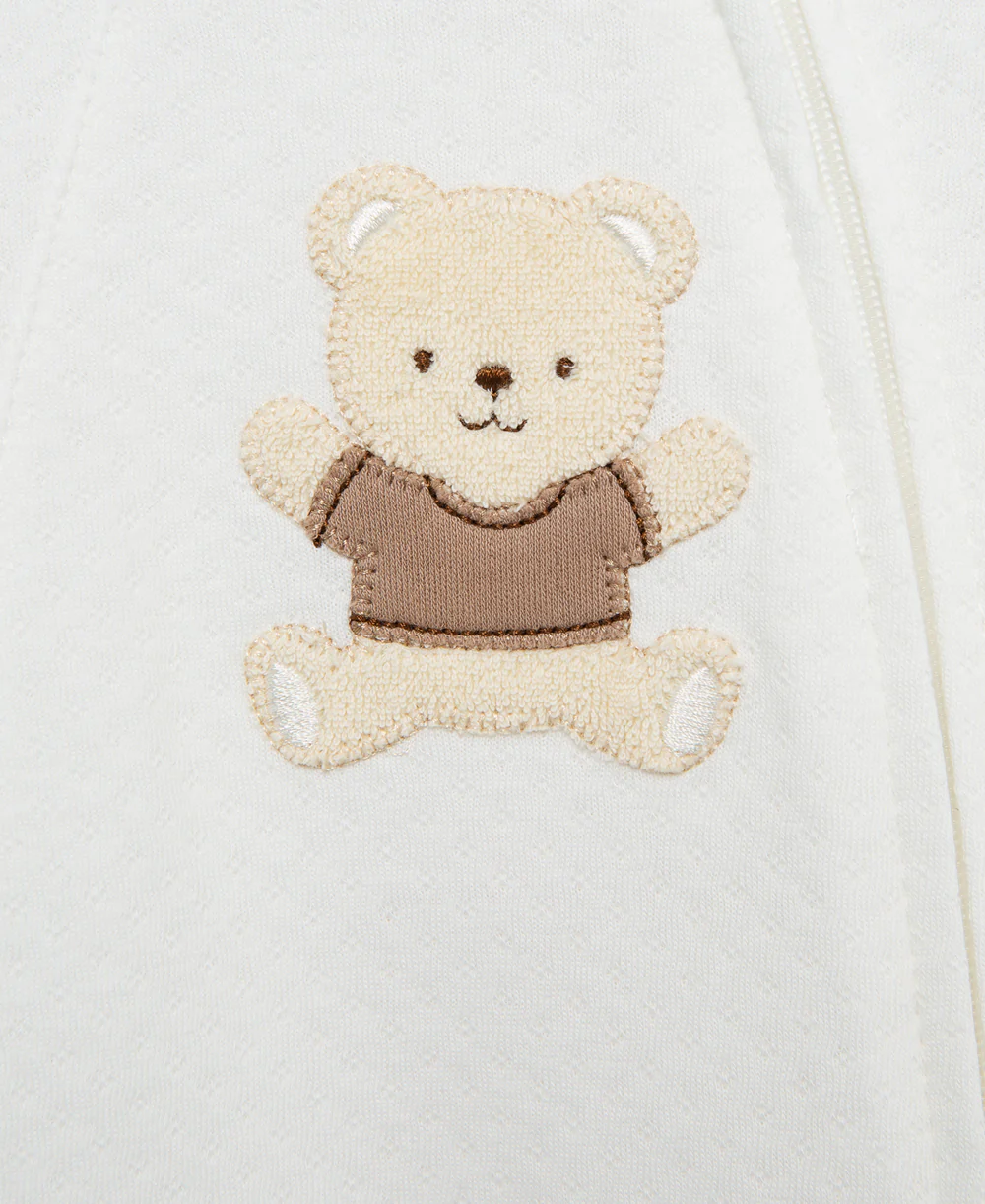 Gentle Bear Zip Footie