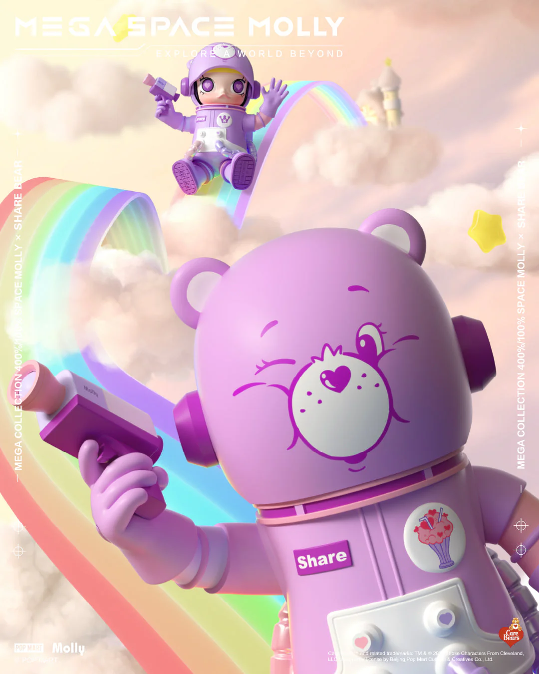 MEGA Collection 400% + 100% Space Molly Share Bear