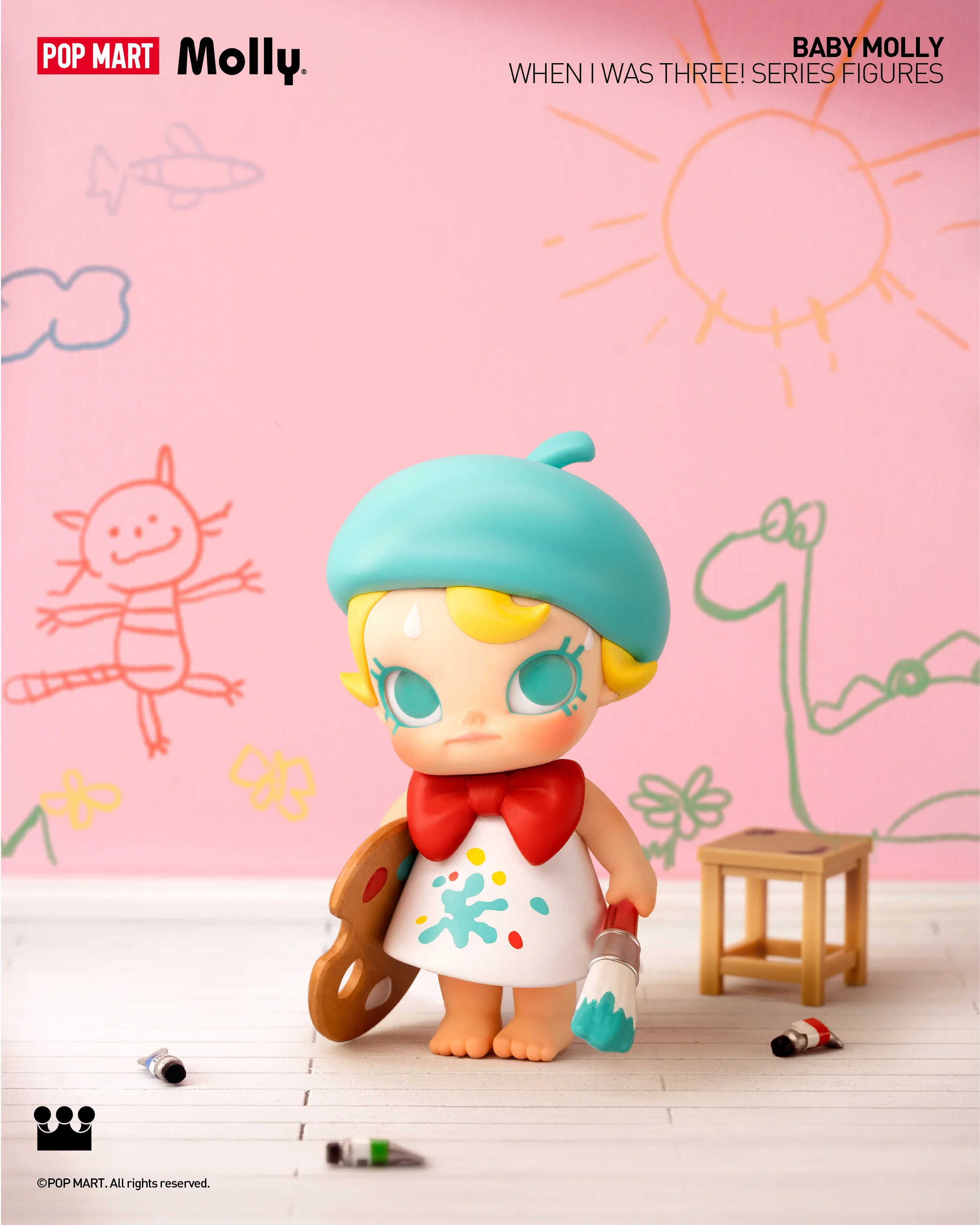 POP MART Baby Molly When I was Three! Series Figures