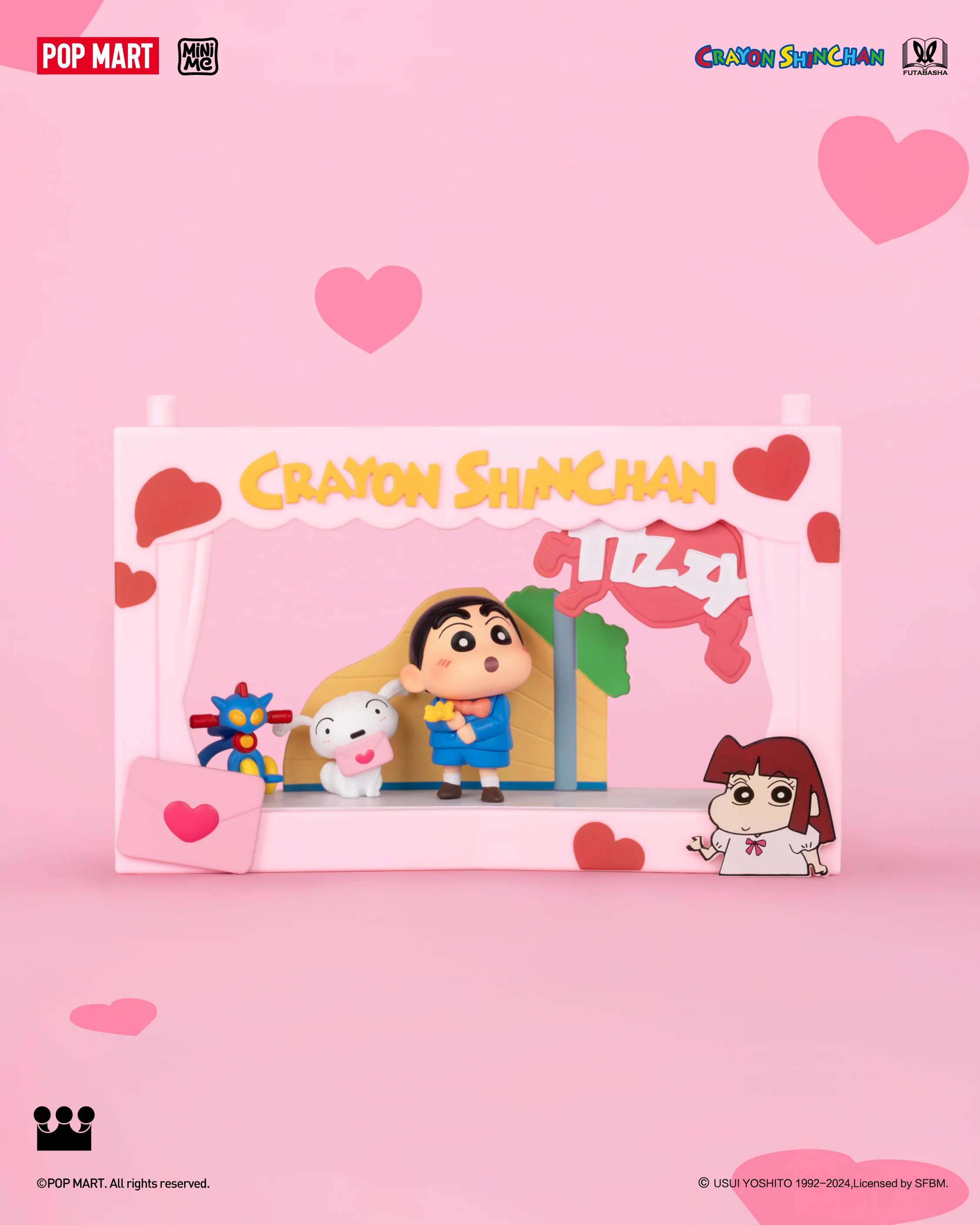 POP MART Crayon Shinchan Life Theatre Series Scene Sets