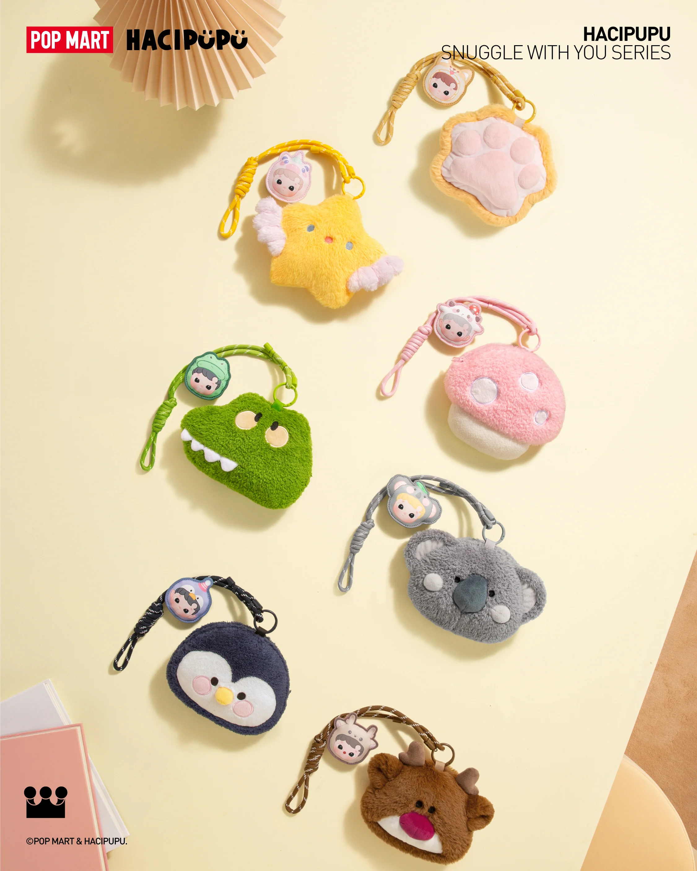 POP MART HACIPUPU Snuggle With You Series-Plush Bag Blind Box