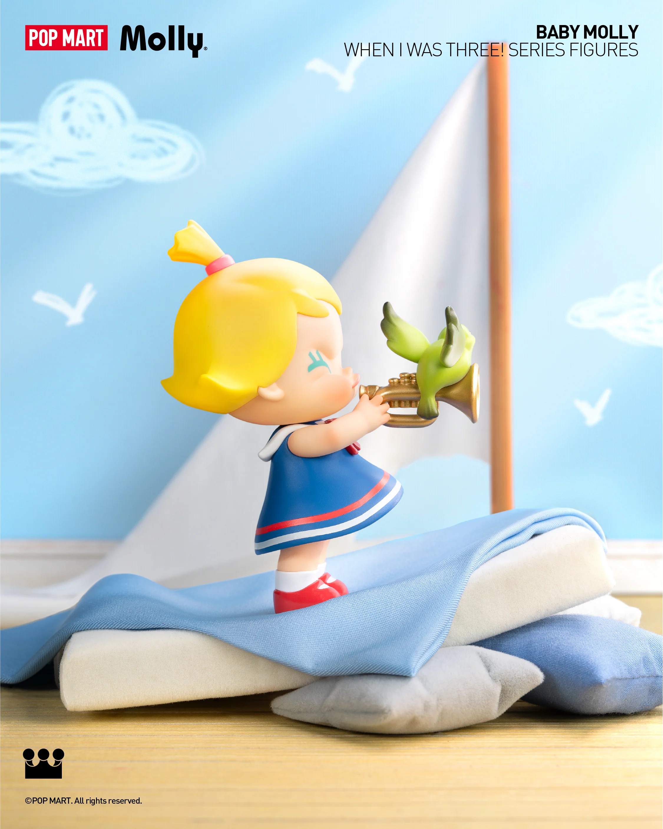 POP MART Baby Molly When I was Three! Series Figures