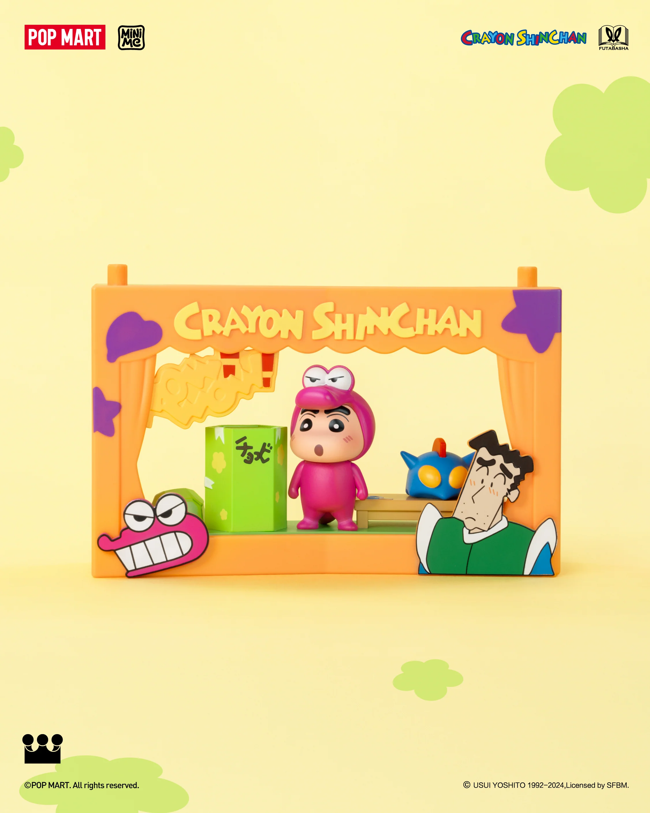 POP MART Crayon Shinchan Life Theatre Series Scene Sets