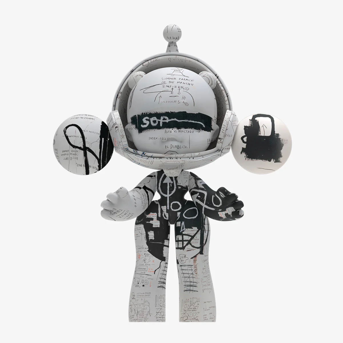 MEGA α SKULLPANDA 400% JEAN-MICHEL BASQUIAT