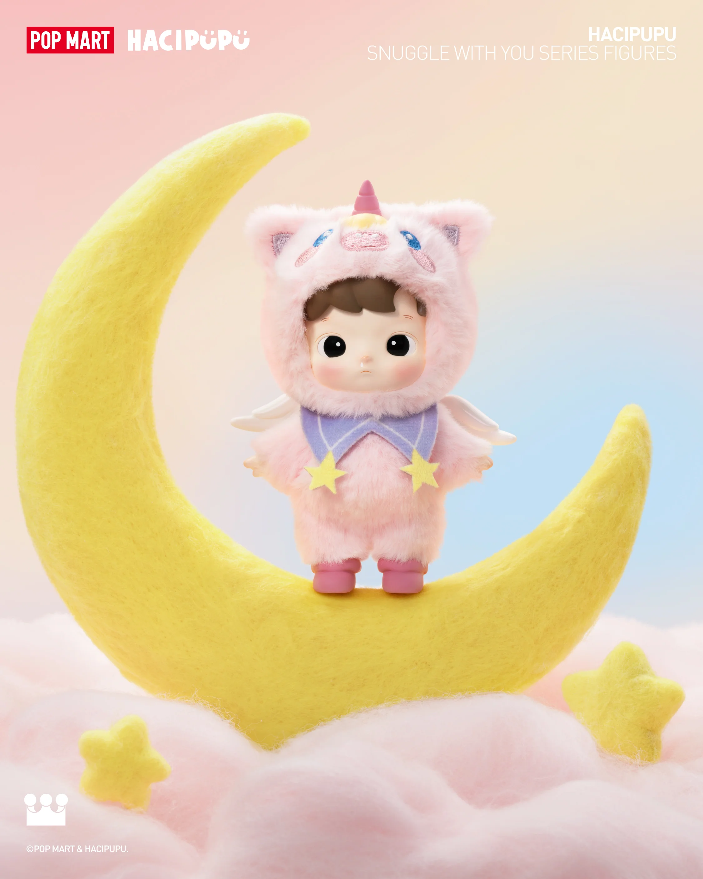 POP MART HACIPUPU Snuggle With You Series Figures