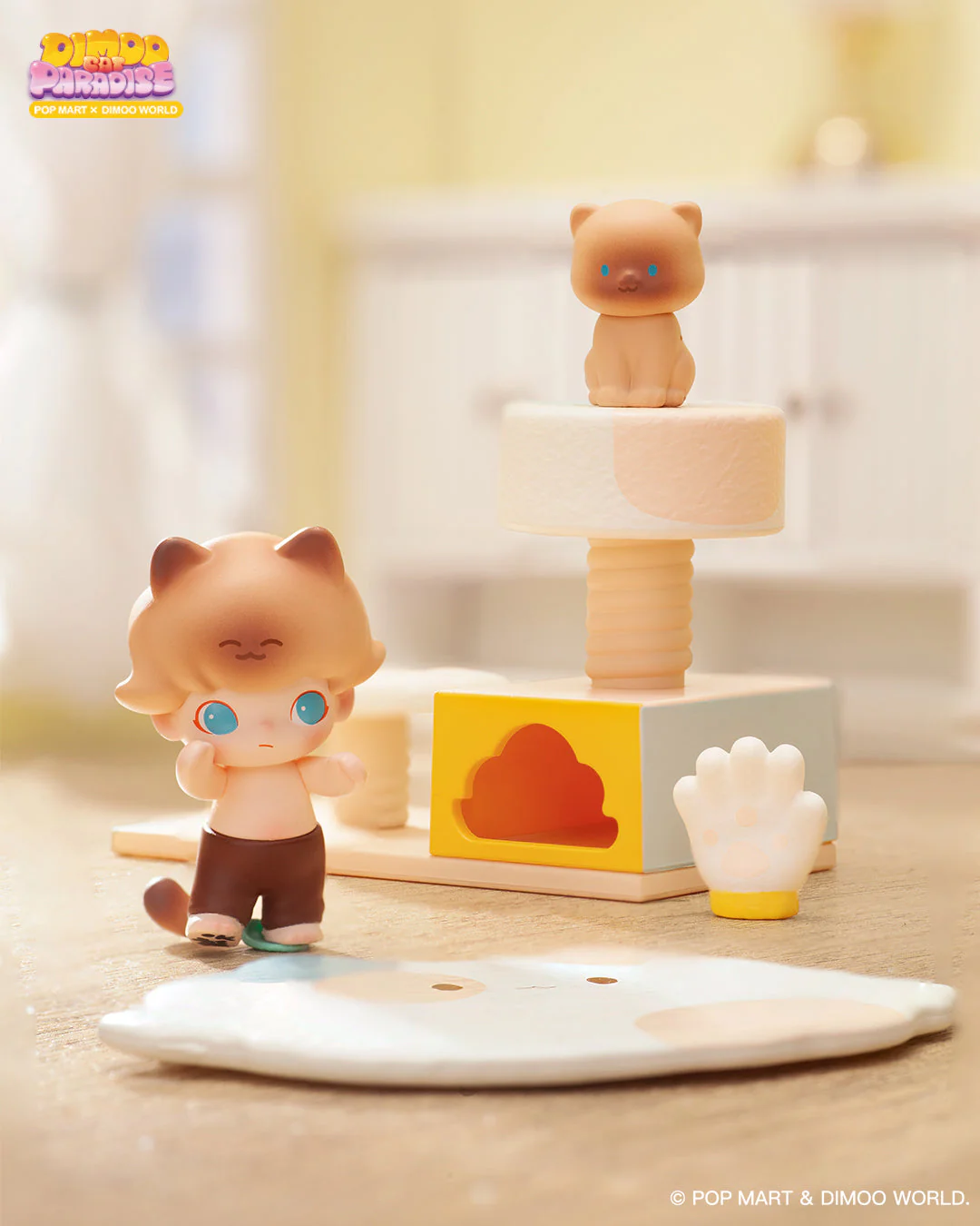 POP MART Dimoo Cat Paradise Series Prop