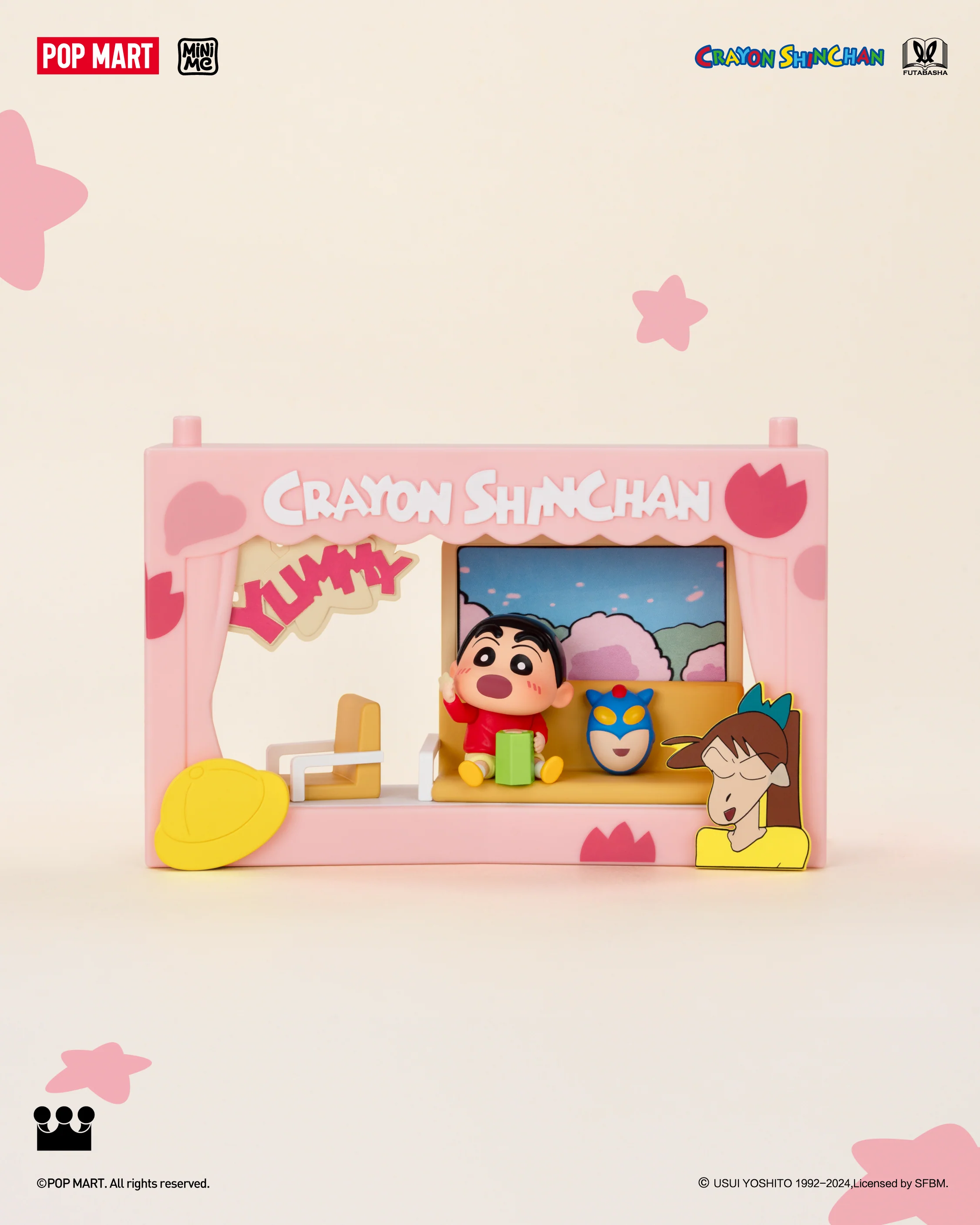 POP MART Crayon Shinchan Life Theatre Series Scene Sets