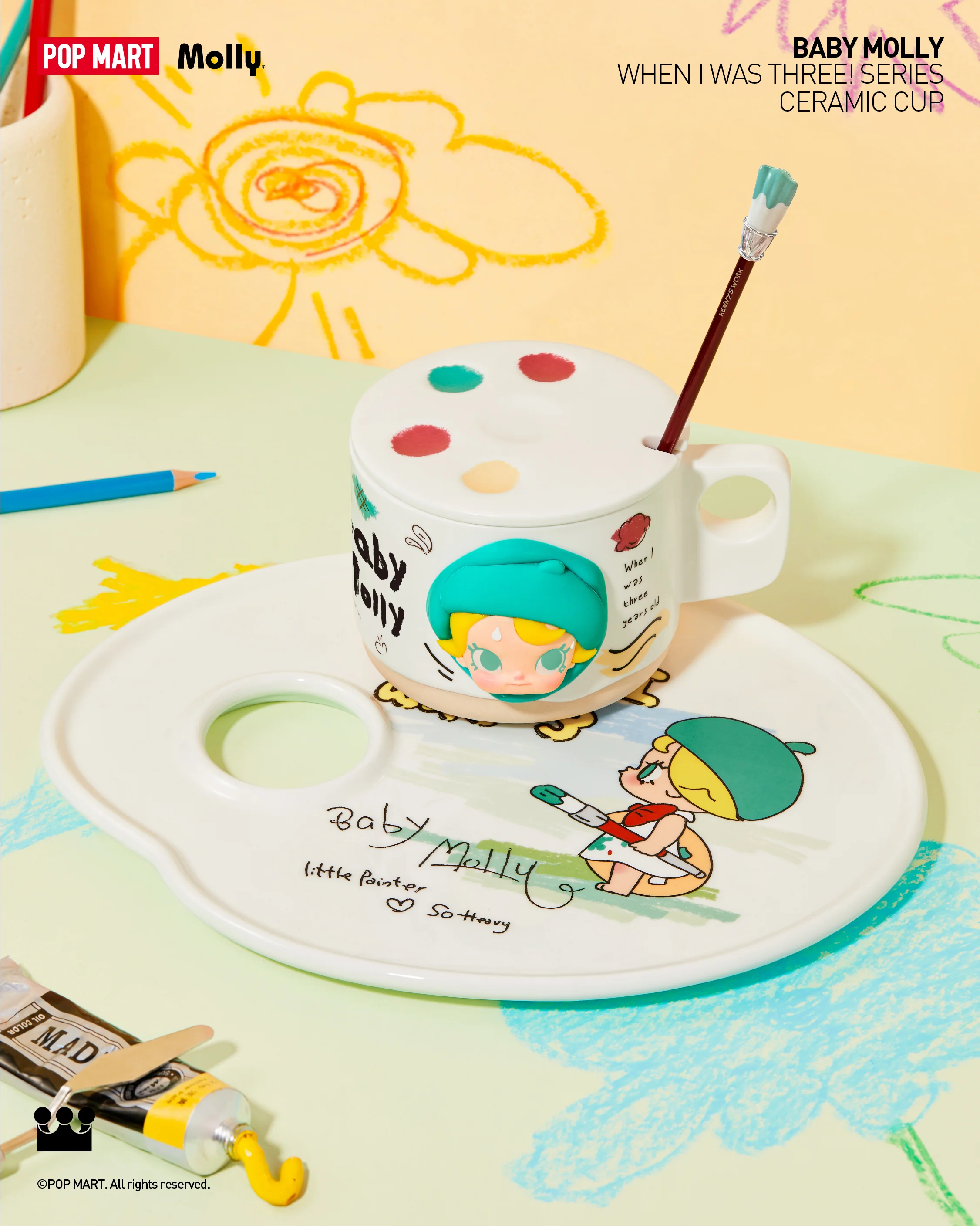 POP MART Baby Molly When I was Three! Series-Ceramic Cup