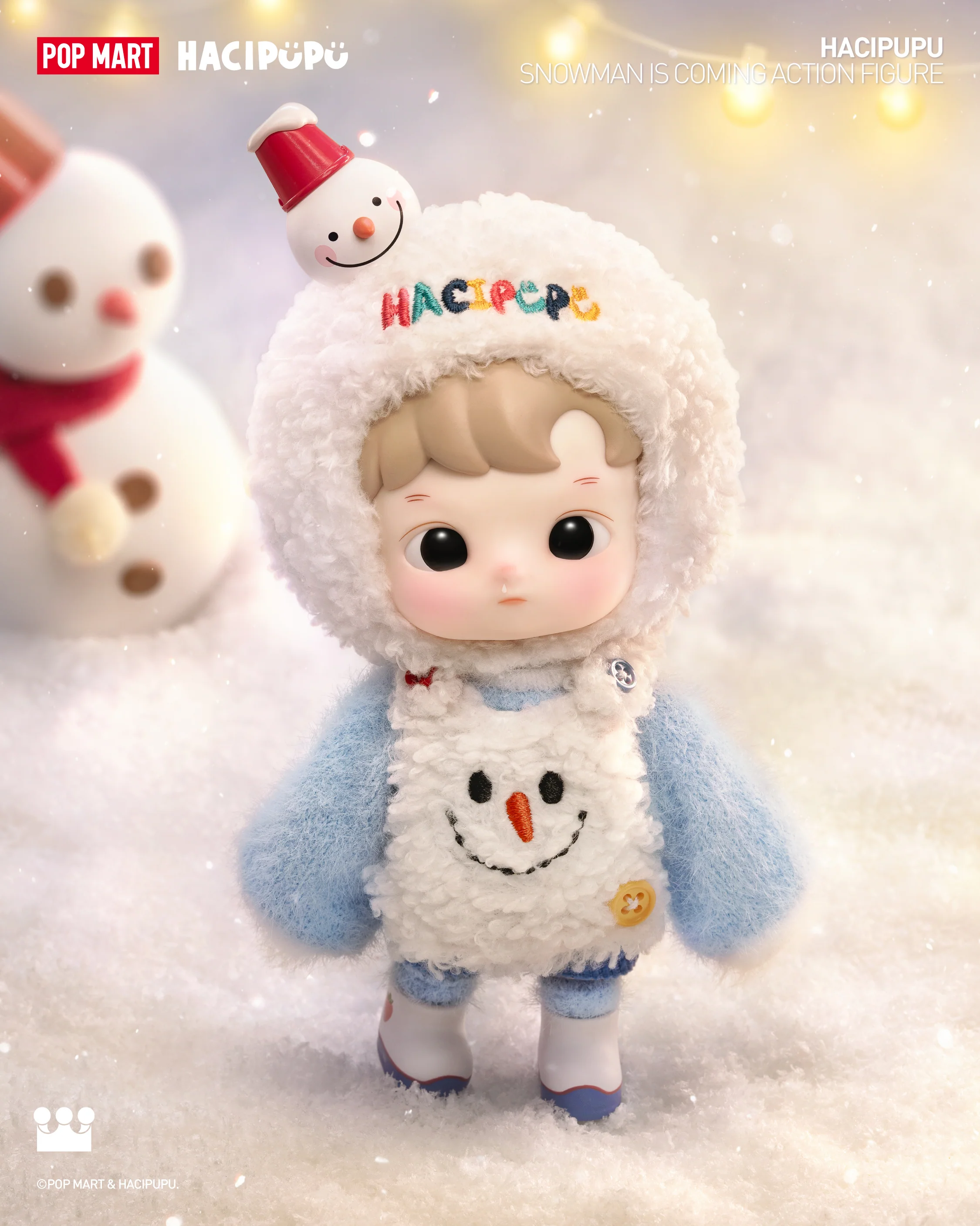 POP MART HACIPUPU Snowman is Coming Action Figure