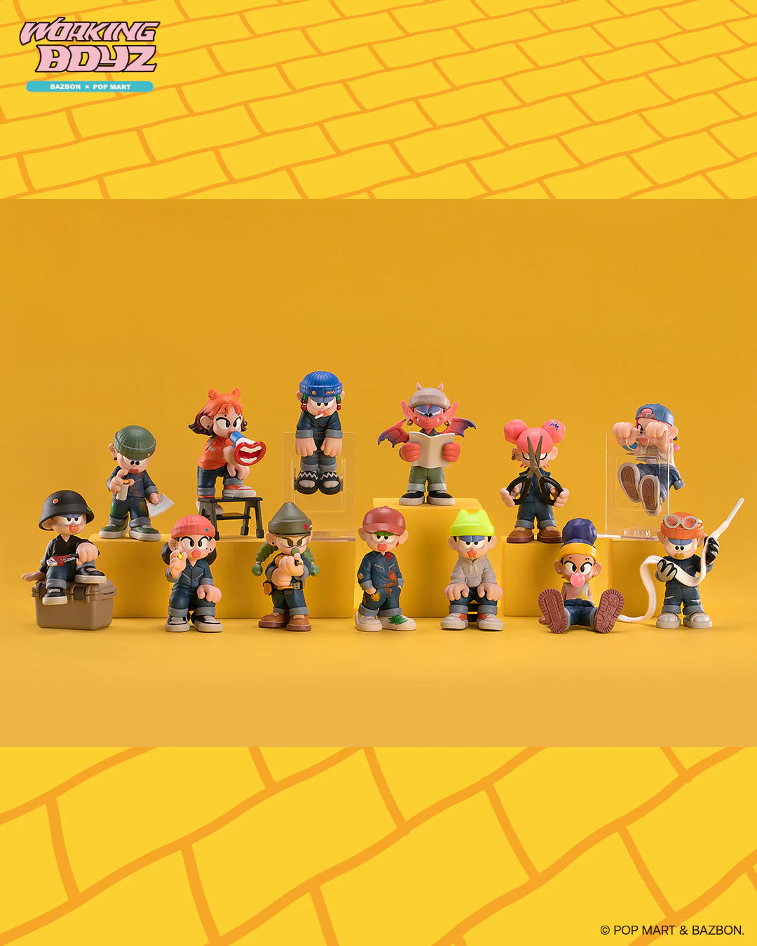 POP MART Bazbon Working Boyz Series
