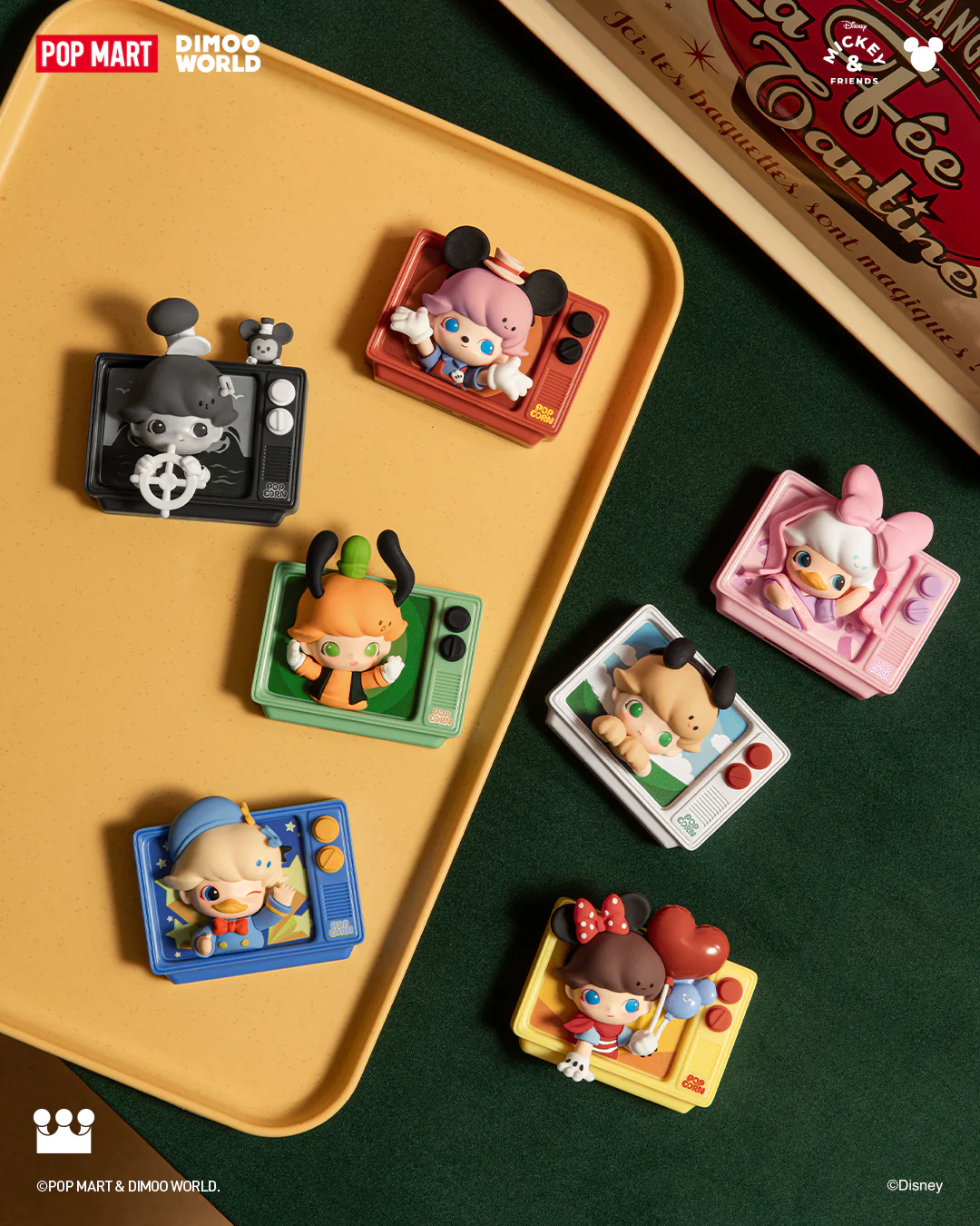 POP MART DIMOO WORLD × DISNEY Series-Fridge Magnet Blind Box