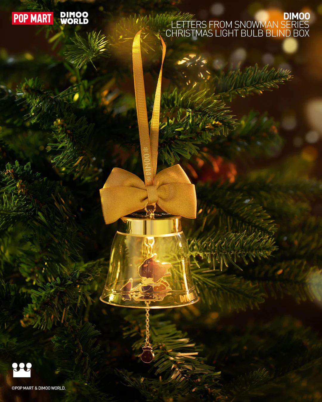 POP MART Dimoo Letters from Snowman Series - Christmas Light Bulb Blind Box