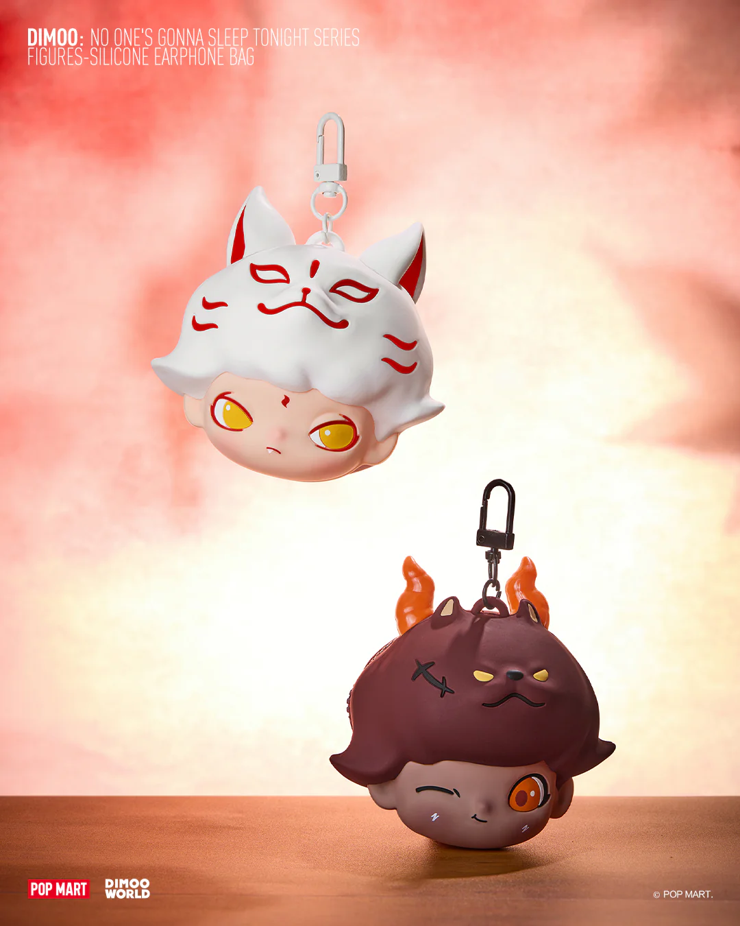 POP MART Dimoo No One's Gonna Sleep Tonight Series - Earphone Bag (Fox Spirit)