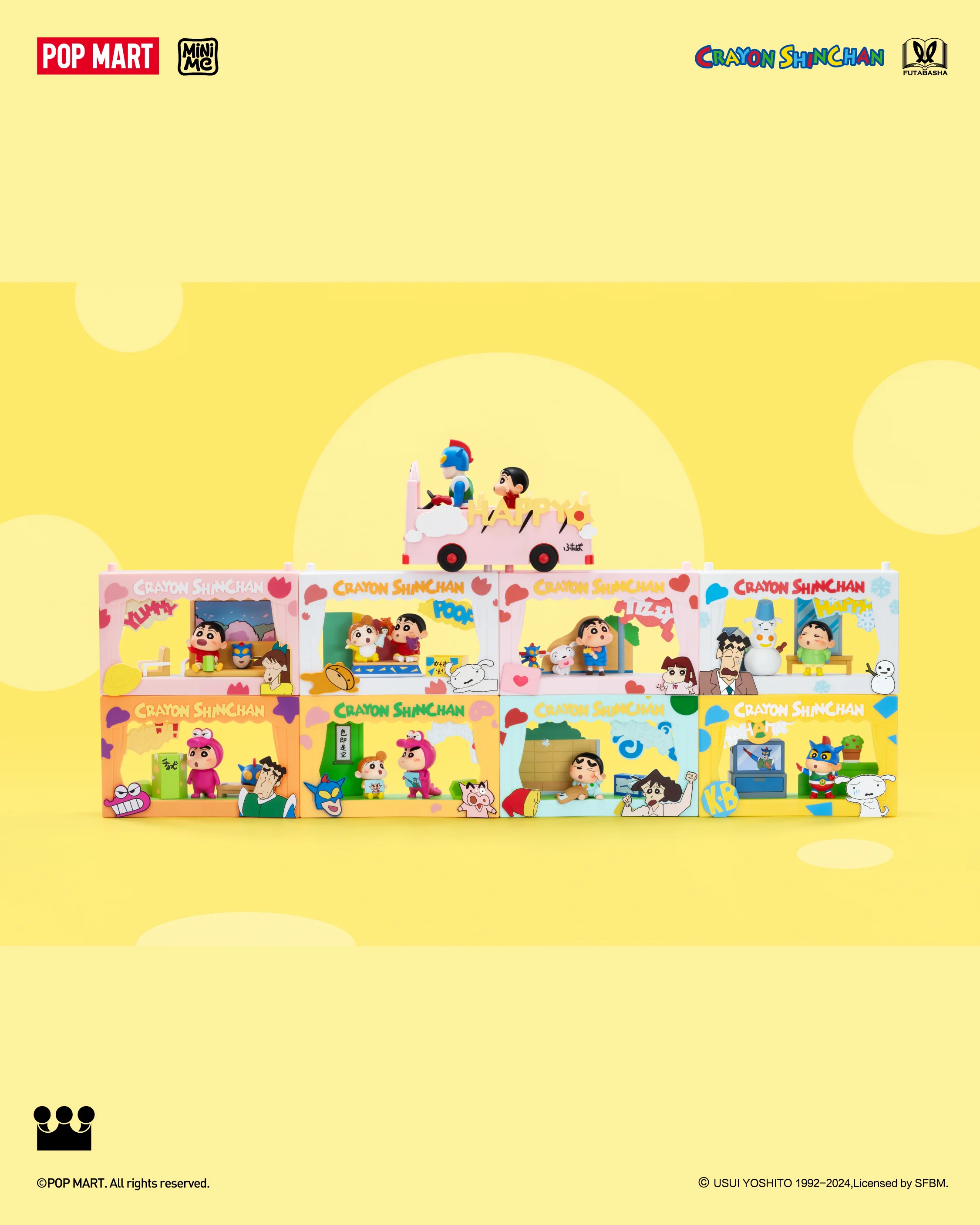POP MART Crayon Shinchan Life Theatre Series Scene Sets