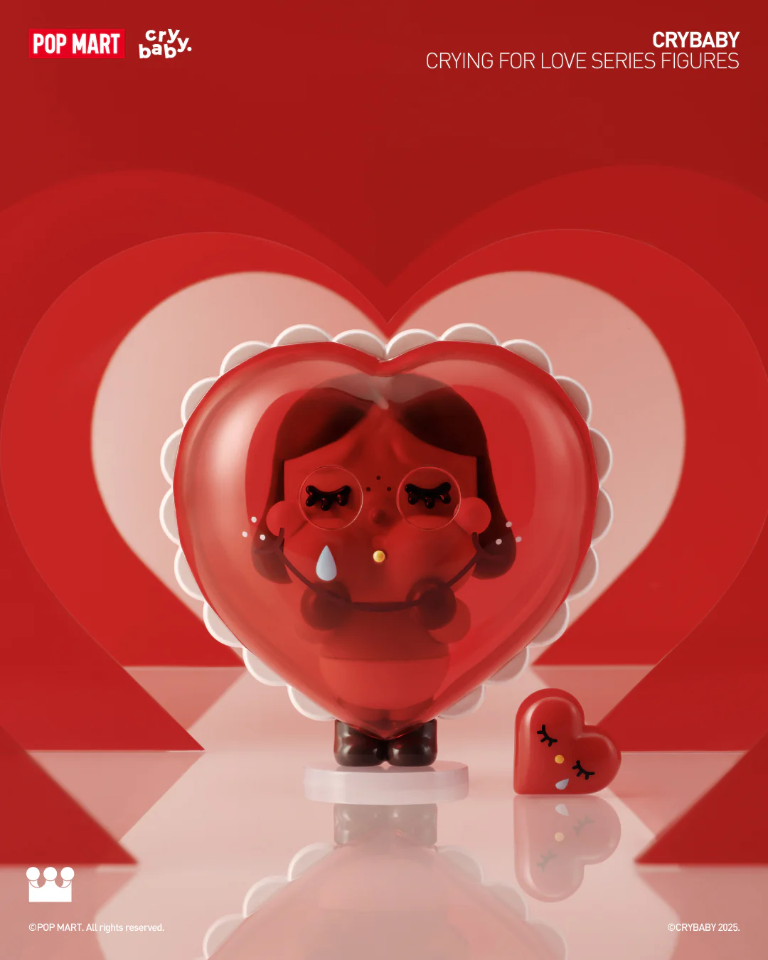 POP MART CRYBABY Crying For Love Series Figures