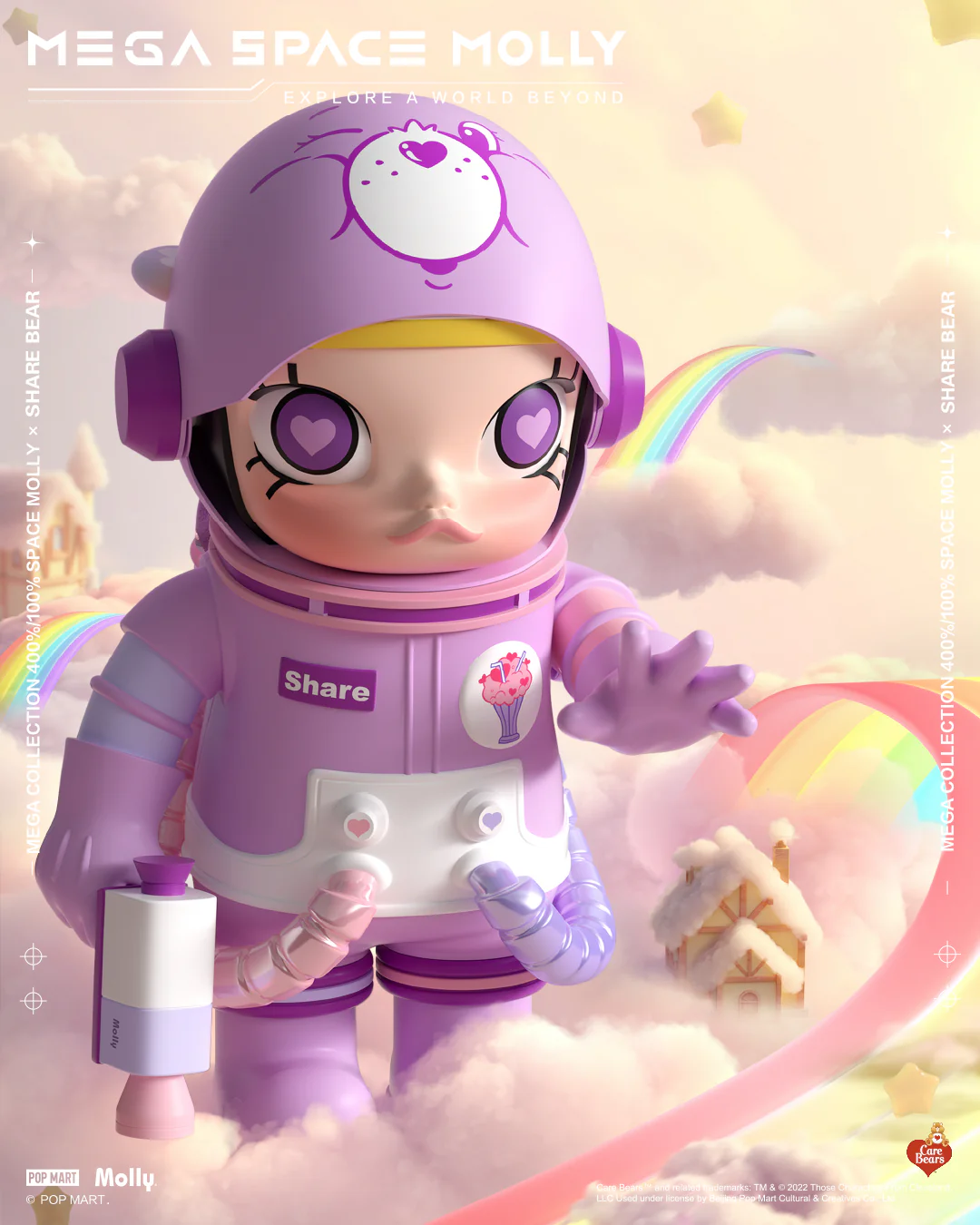 MEGA Collection 400% + 100% Space Molly Share Bear