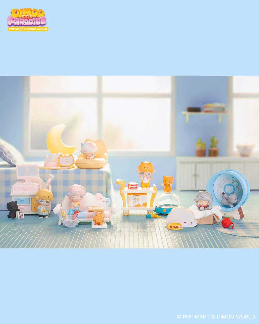 POP MART Dimoo Cat Paradise Series Prop