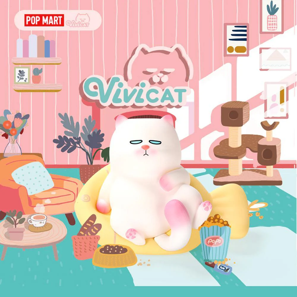 POP MART Vivicat Lazily Sitting Series