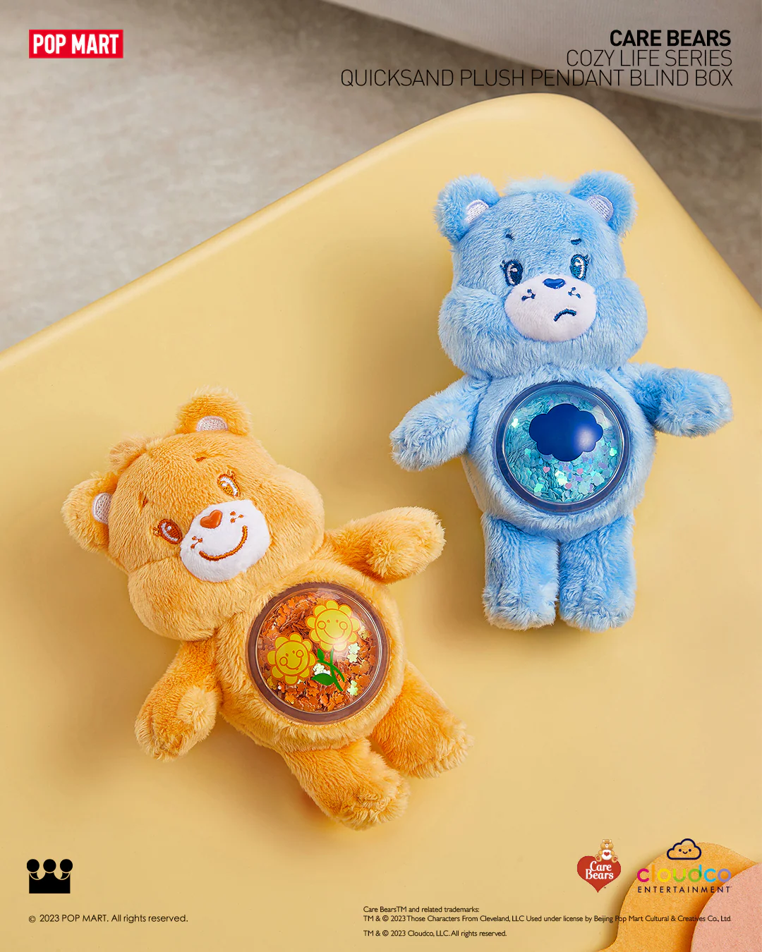 POP MART Care Bears Cozy Life Series-Quicksand Plush Pendant Blind Box