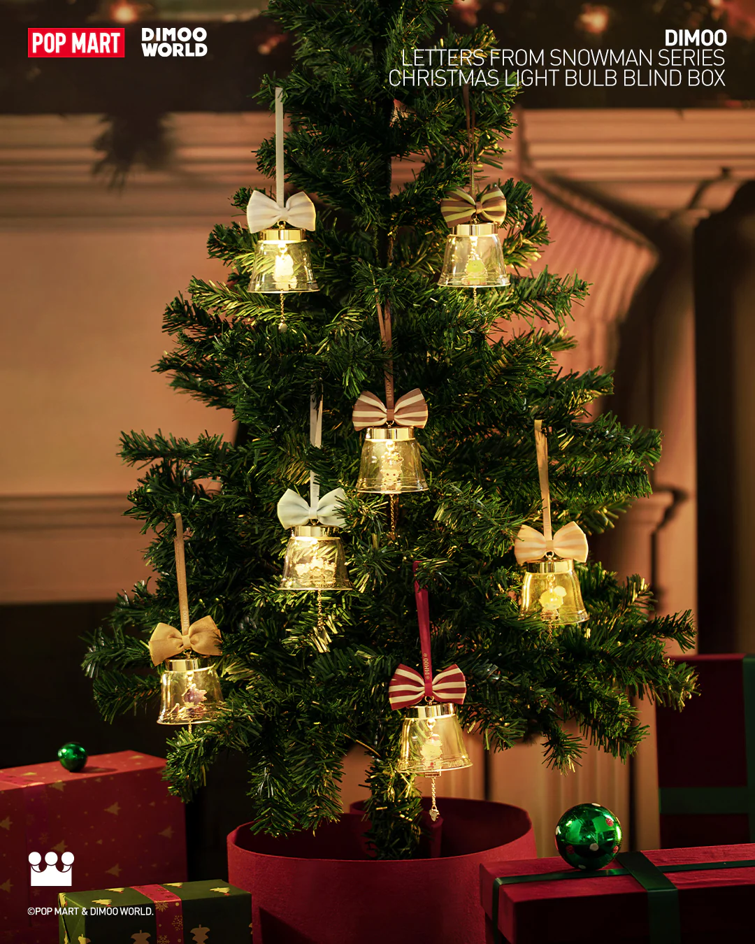 POP MART Dimoo Letters from Snowman Series - Christmas Light Bulb Blind Box