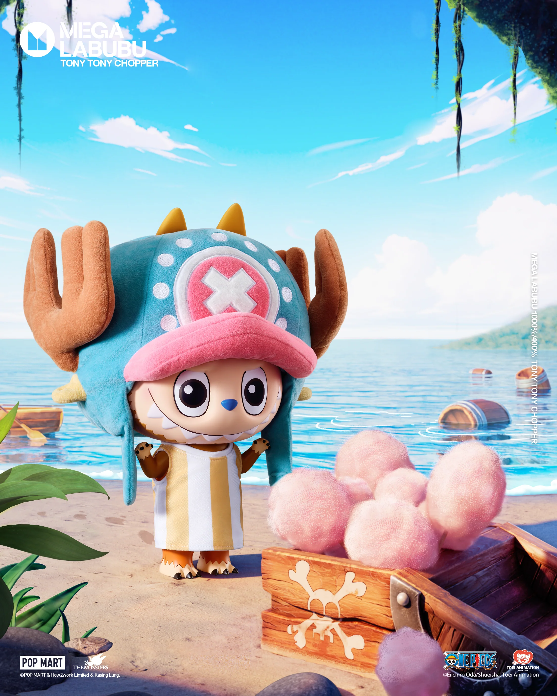 POP MART MEGA LABUBU 1000% TONY TONY CHOPPER