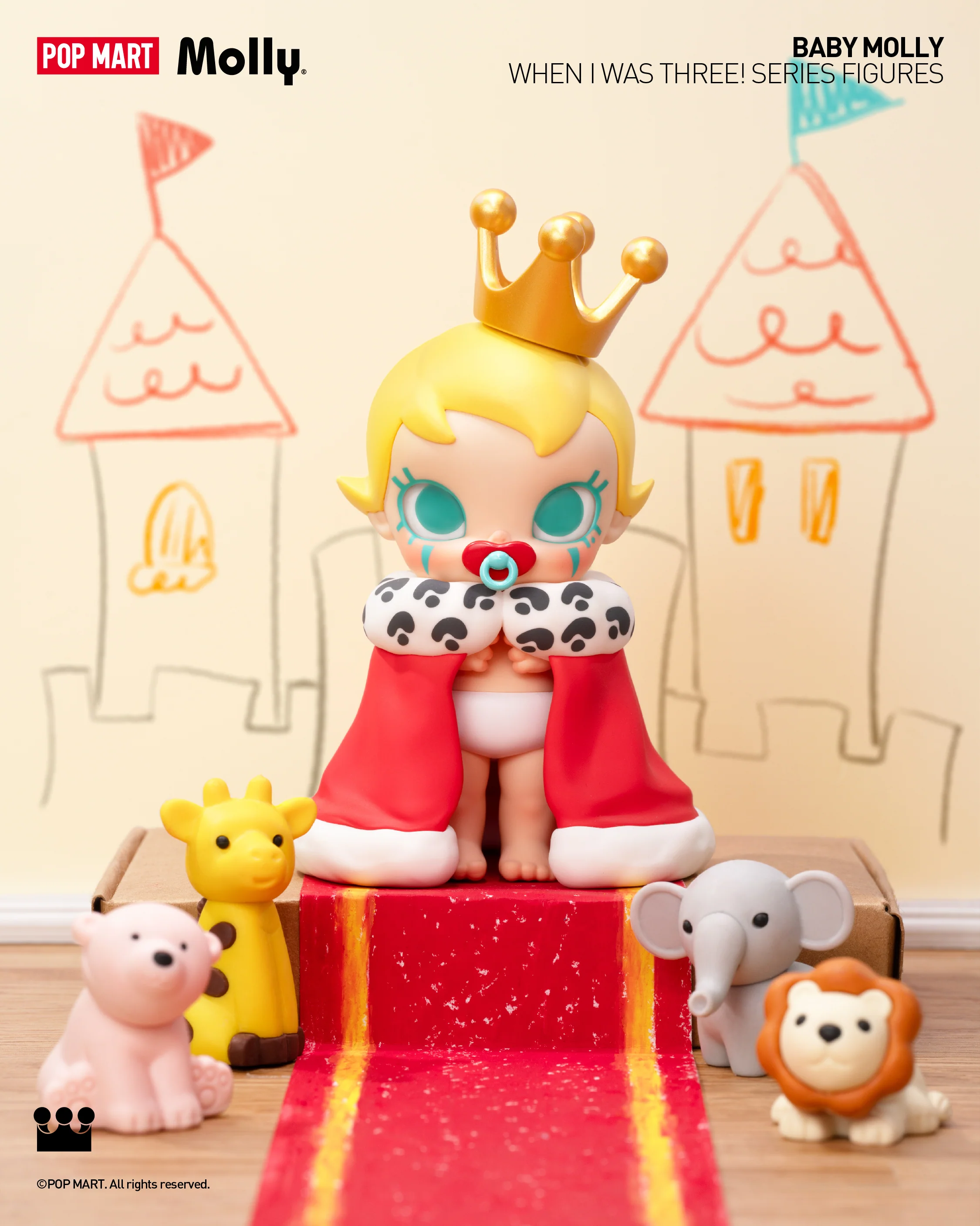 POP MART Baby Molly When I was Three! Series Figures