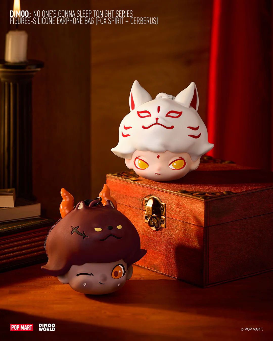 POP MART Dimoo No One's Gonna Sleep Tonight Series - Earphone Bag (Cerberus)