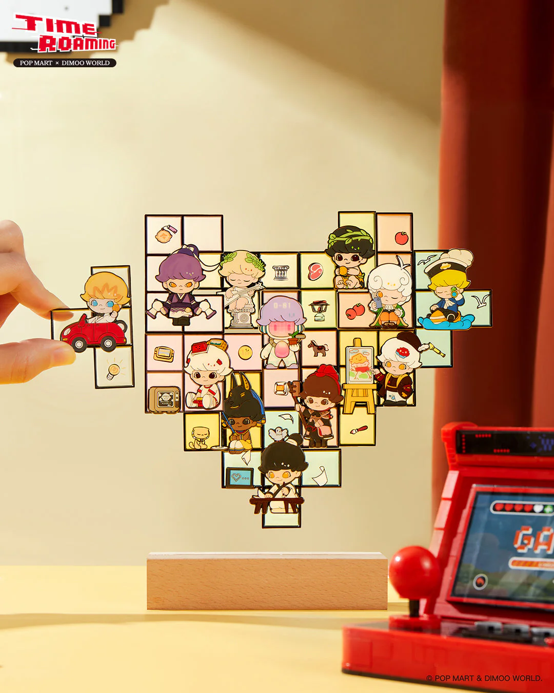 POP MART Dimoo Time - Traveling Series - Fridge Magnet